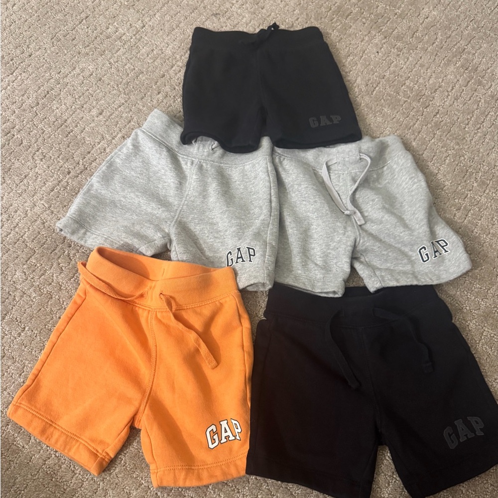 GAP Kids Shorts Trio - Black, Gray, Orange